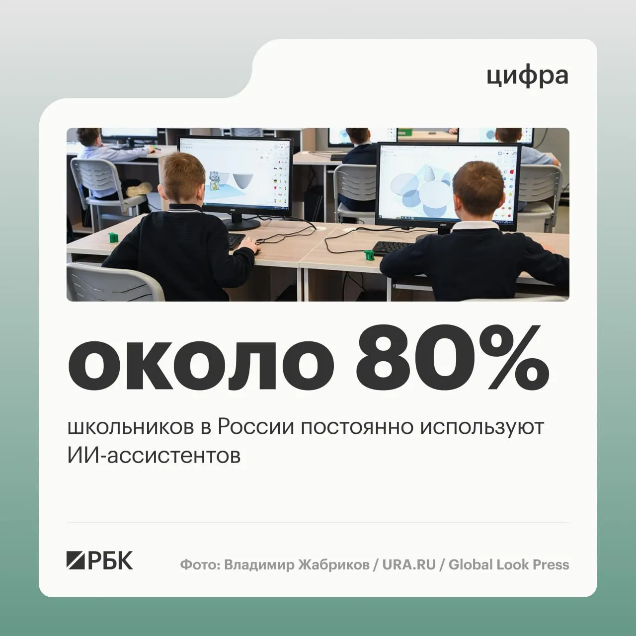 Минцифры сообщает, что большинство школьников активно используют ИИ‑ассистенты; более 95% мест проживания в России обеспечены доступом к LTE/4G, а поэтапный запуск 5G помог выровнять покрытие.