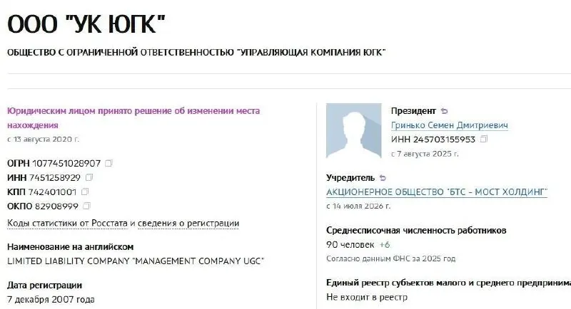 Управляющая компания холдинга перешла под контроль АО «БТС‑Мост Холдинг». Национализированные активы были проданы на аукционе год спустя после перехода в собственность государства.